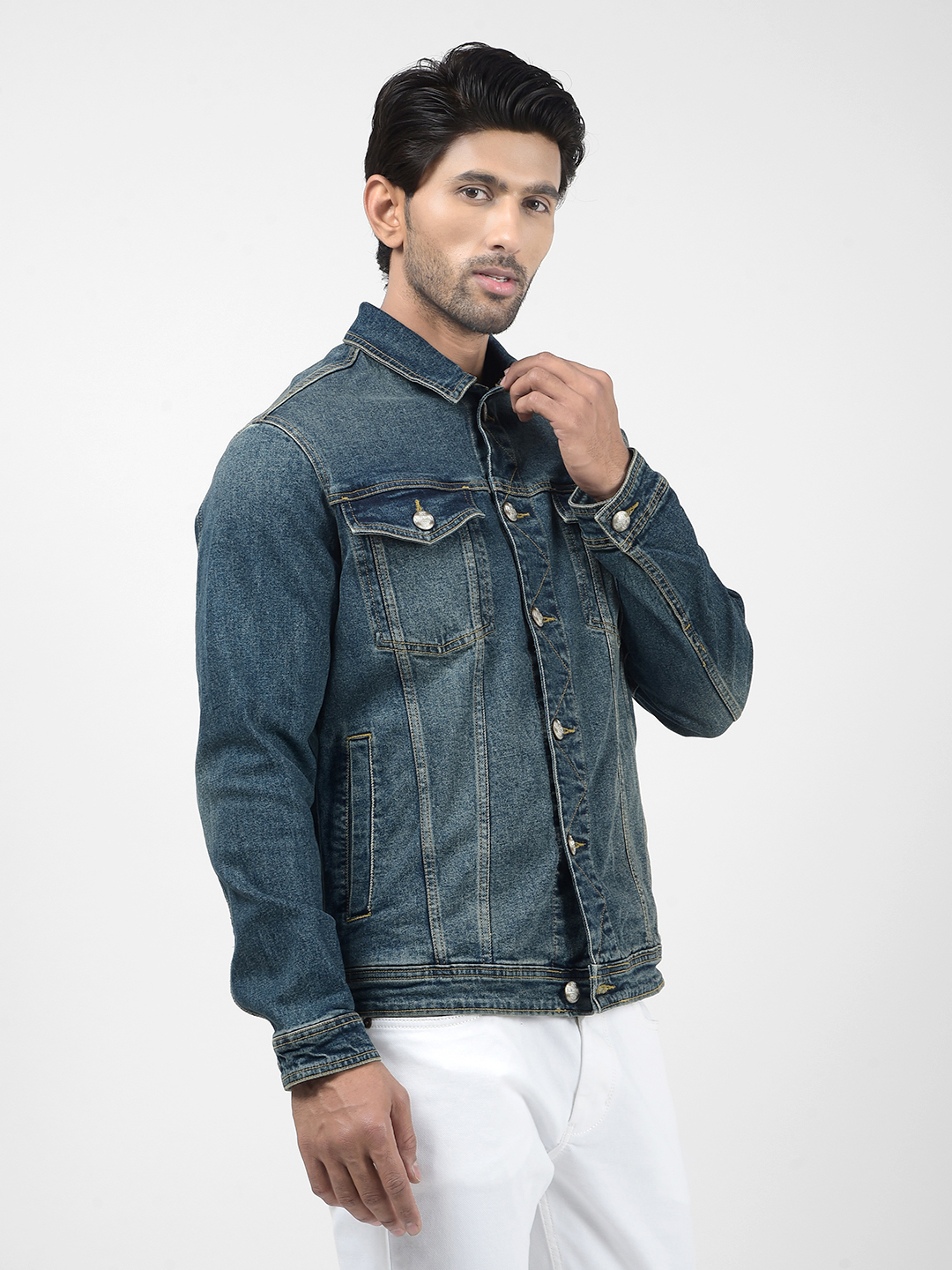 Numero Uno Men Solid Blue Jacket